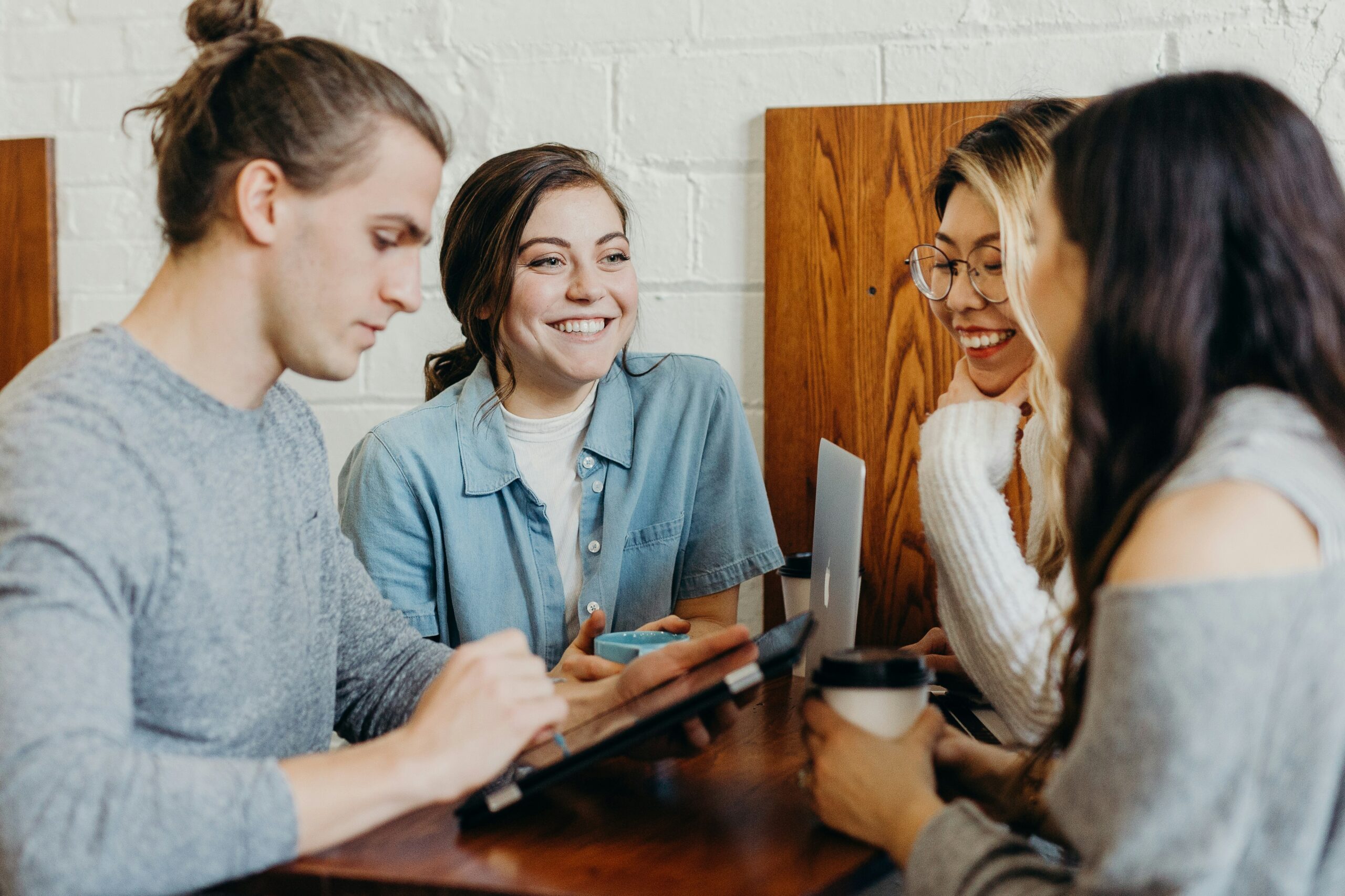 Two women in a mentoring conversation
