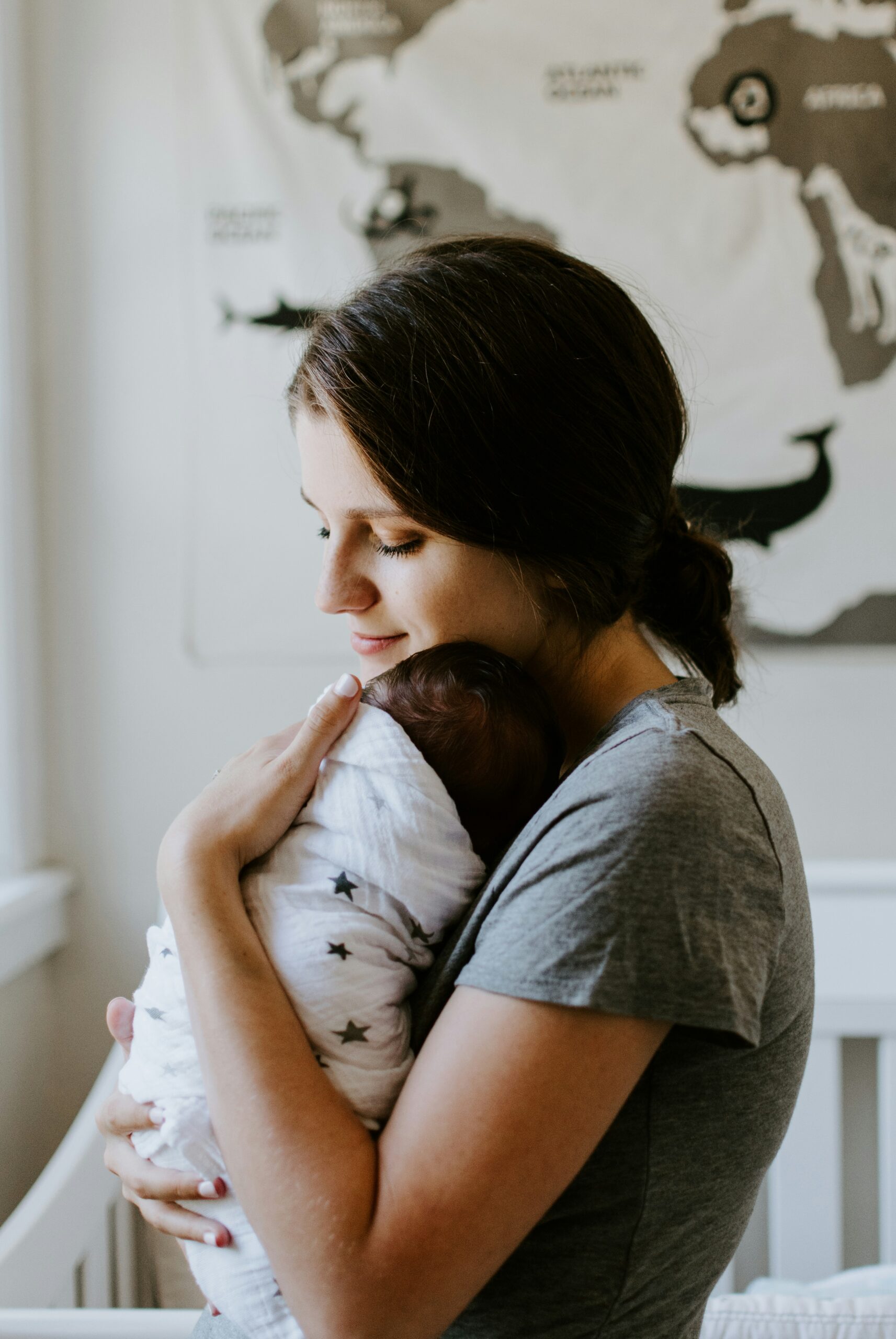 Mother spending time with her young child